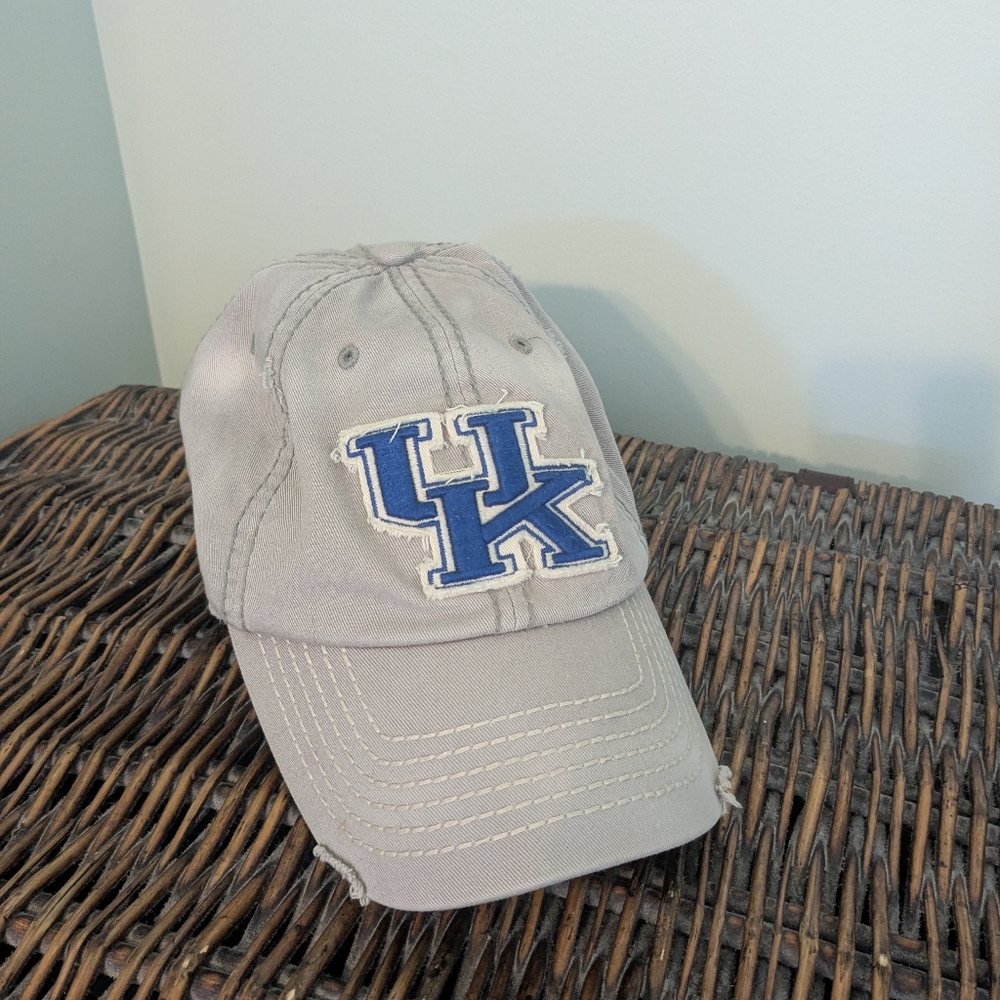 3/$15 Gray Cap with Blue UK Logo